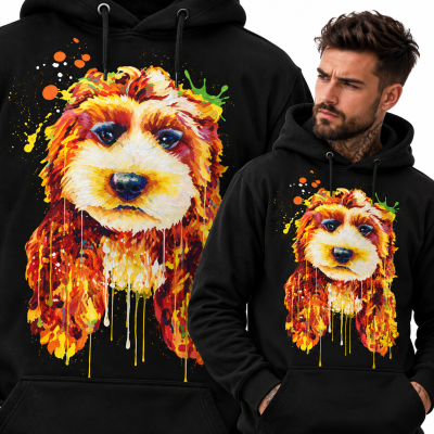 BLUZA Z KAPTUREM ZWIERZĘTA   PUDELEK